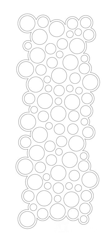 Резная 3D перегородка Bubbles