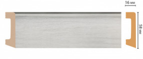 Плинтус напольный DECOMASTER D234-84ДМ (58*16*2400мм)